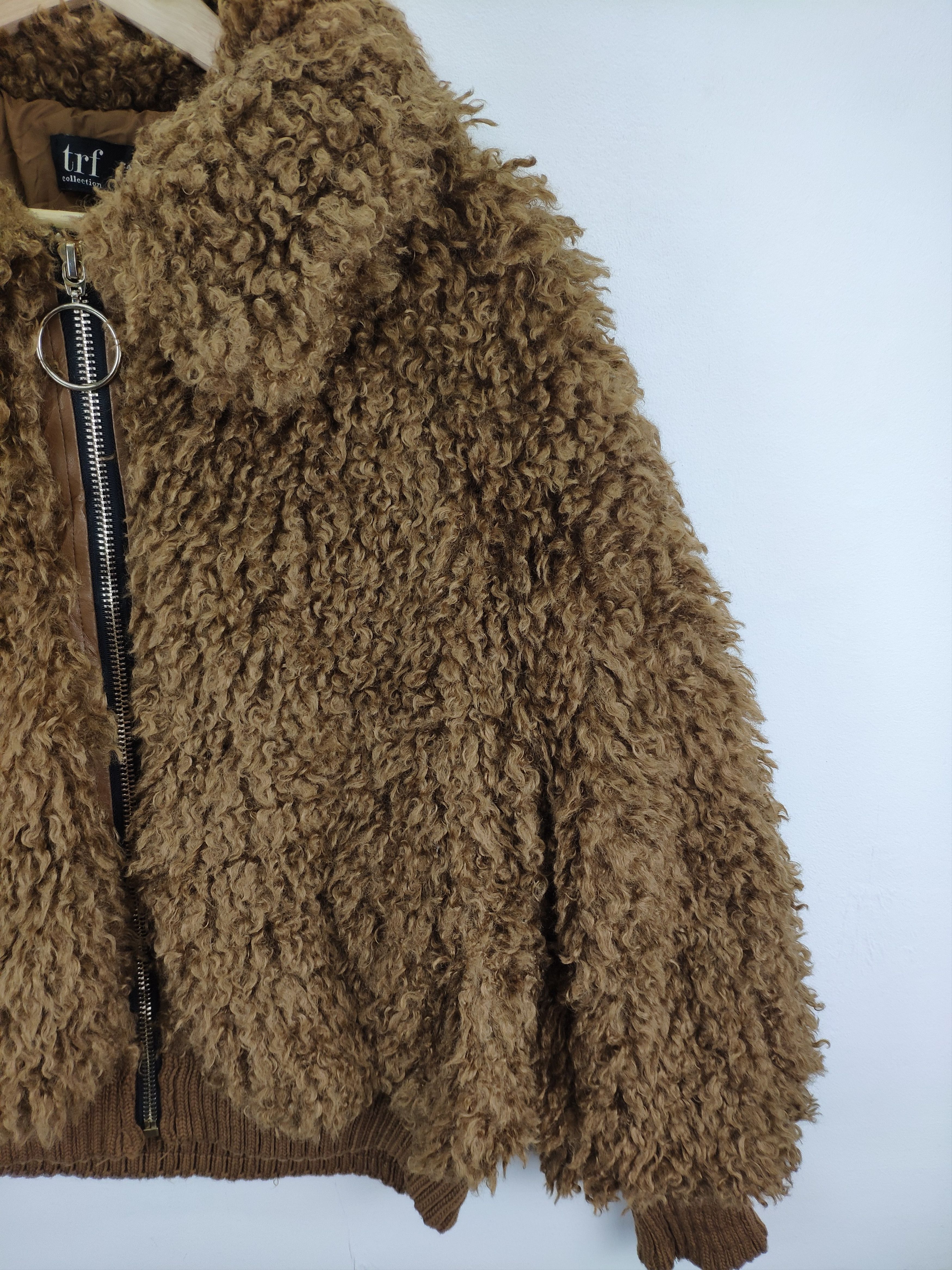 Zara Zara Cropped Jacket Sherpa Shaggy Size S / US 4 / IT 40 - 10 Thumbnail