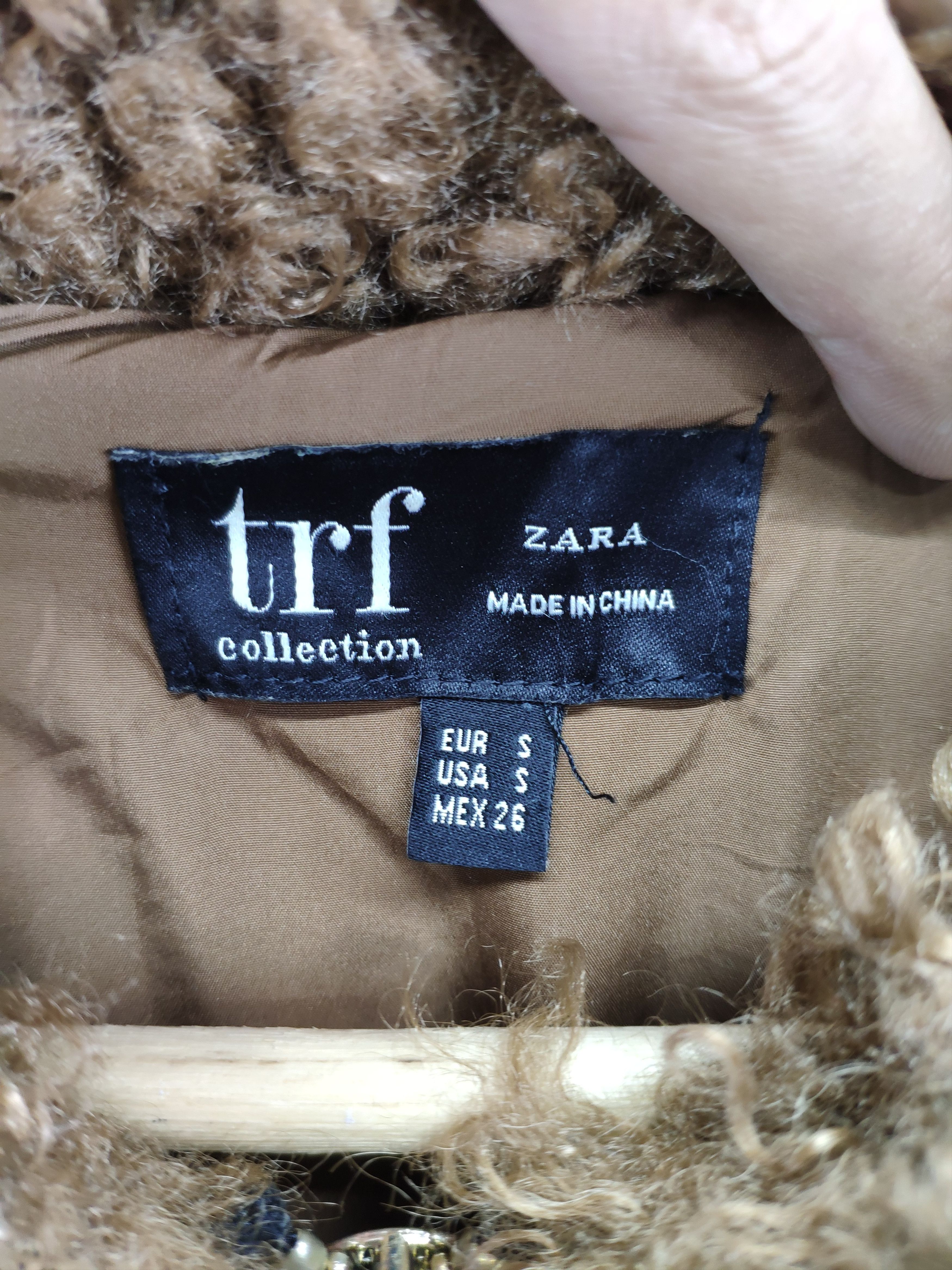 Zara Zara Cropped Jacket Sherpa Shaggy Size S / US 4 / IT 40 - 3 Thumbnail