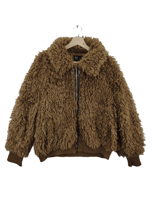 Zara cheap shaggy jacket