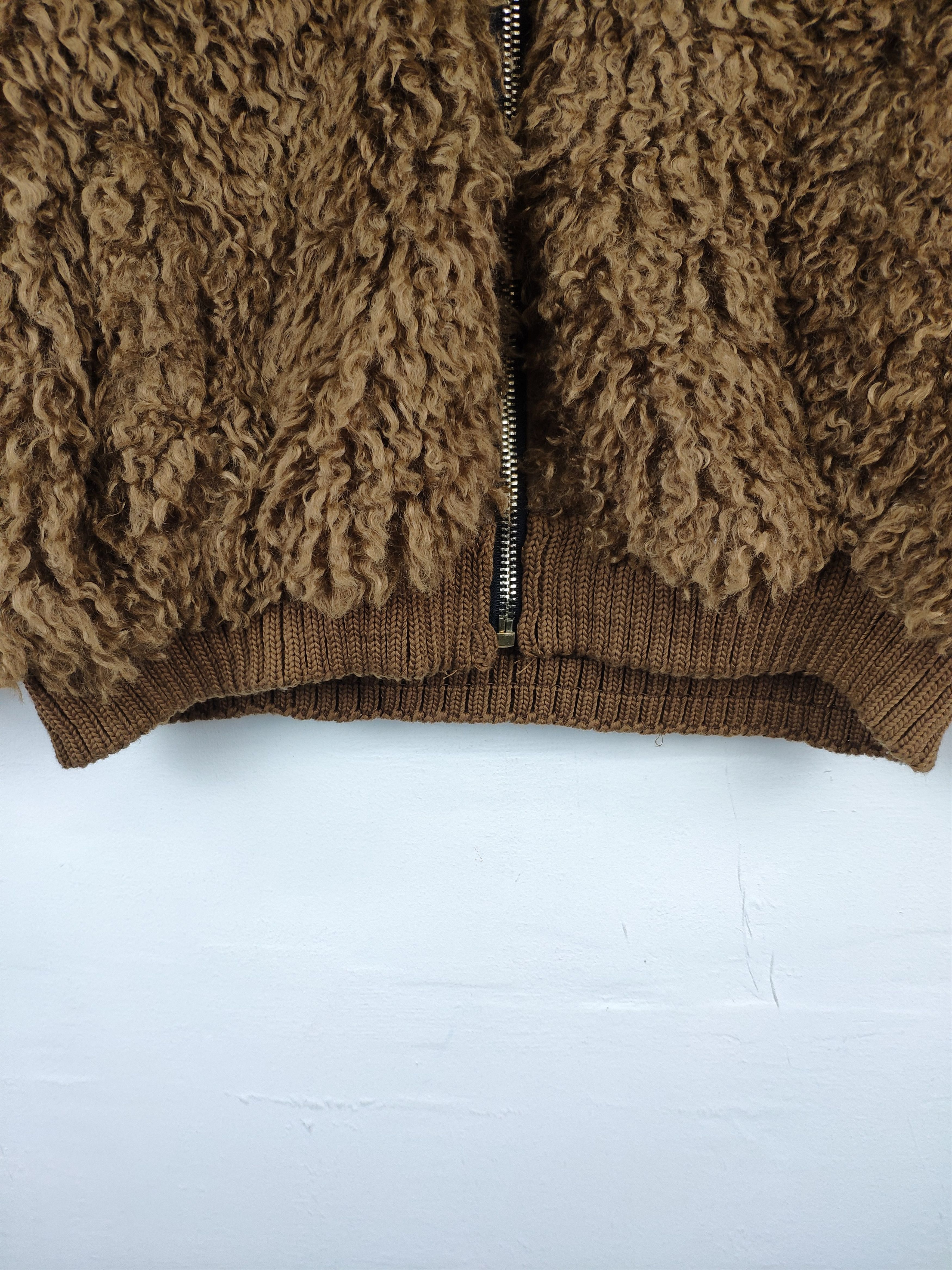 Zara Zara Cropped Jacket Sherpa Shaggy Size S / US 4 / IT 40 - 13 Thumbnail