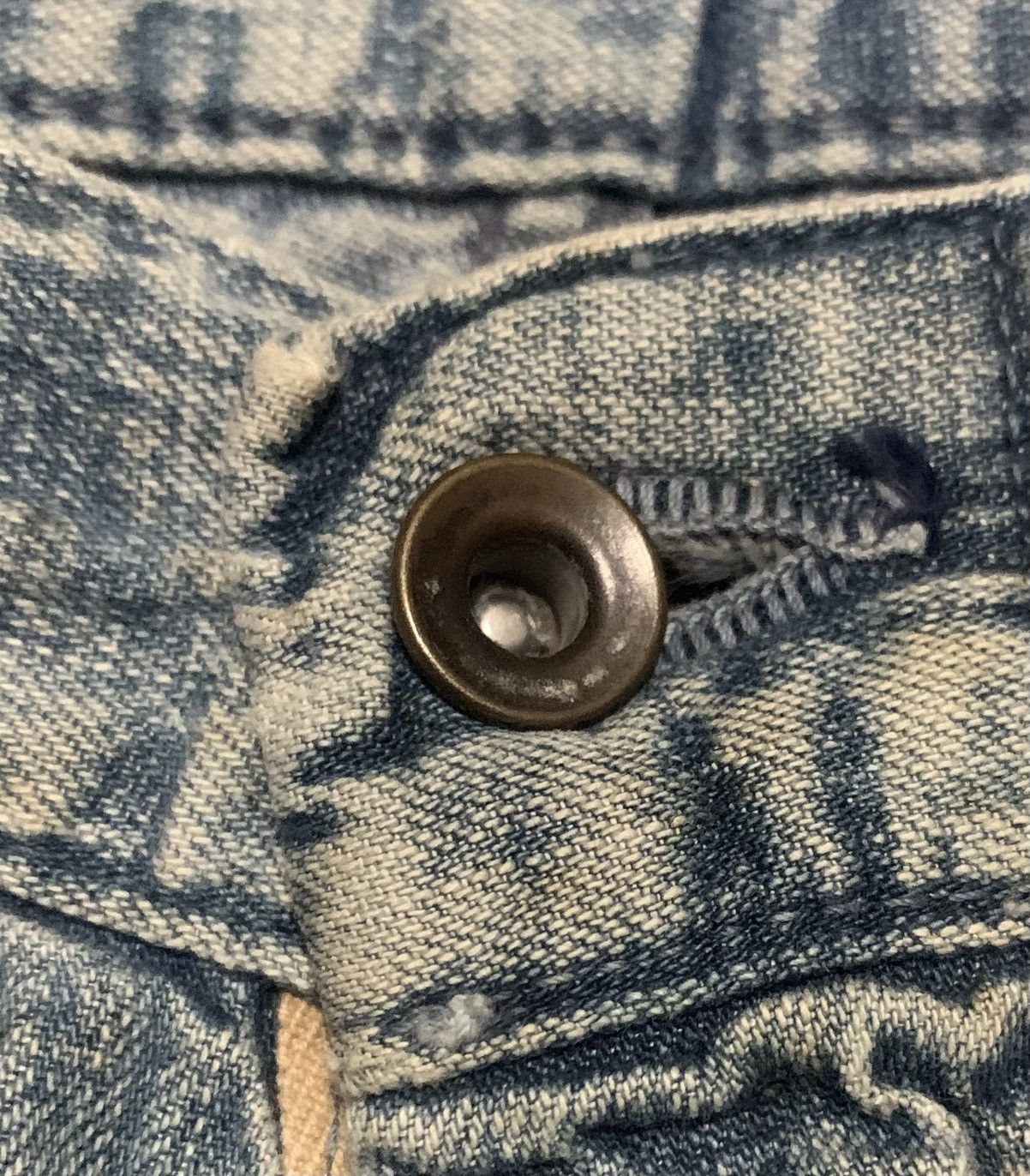 45rpm Vintage 45 RPM Faded Blue Denim Jeans Distressed Size US 29 - 6 Thumbnail