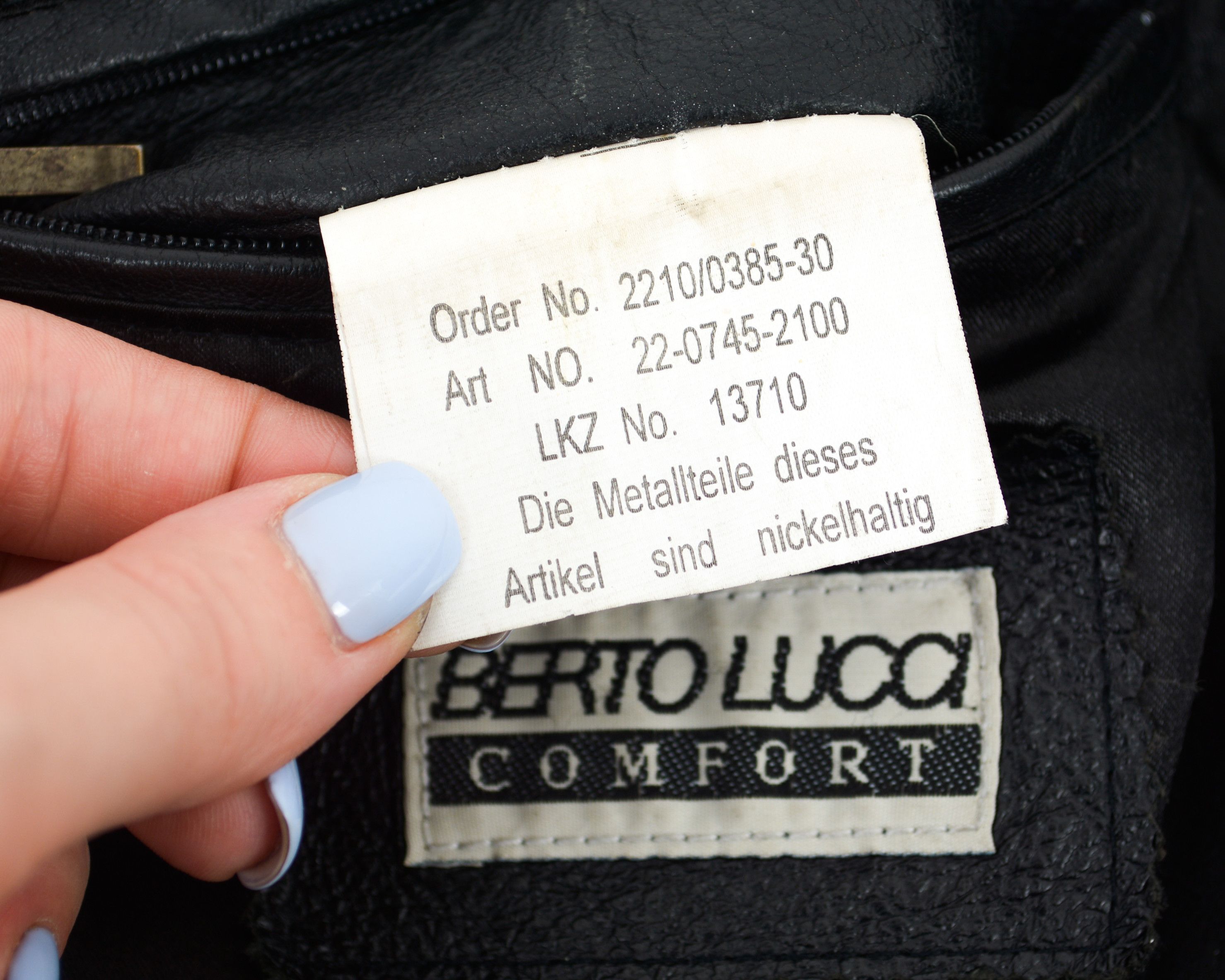 Leather BERTO LUCCI Genuine Leather Jacket Coat Blazer Button Retro Size US L / EU 52-54 / 3 - 6 Thumbnail