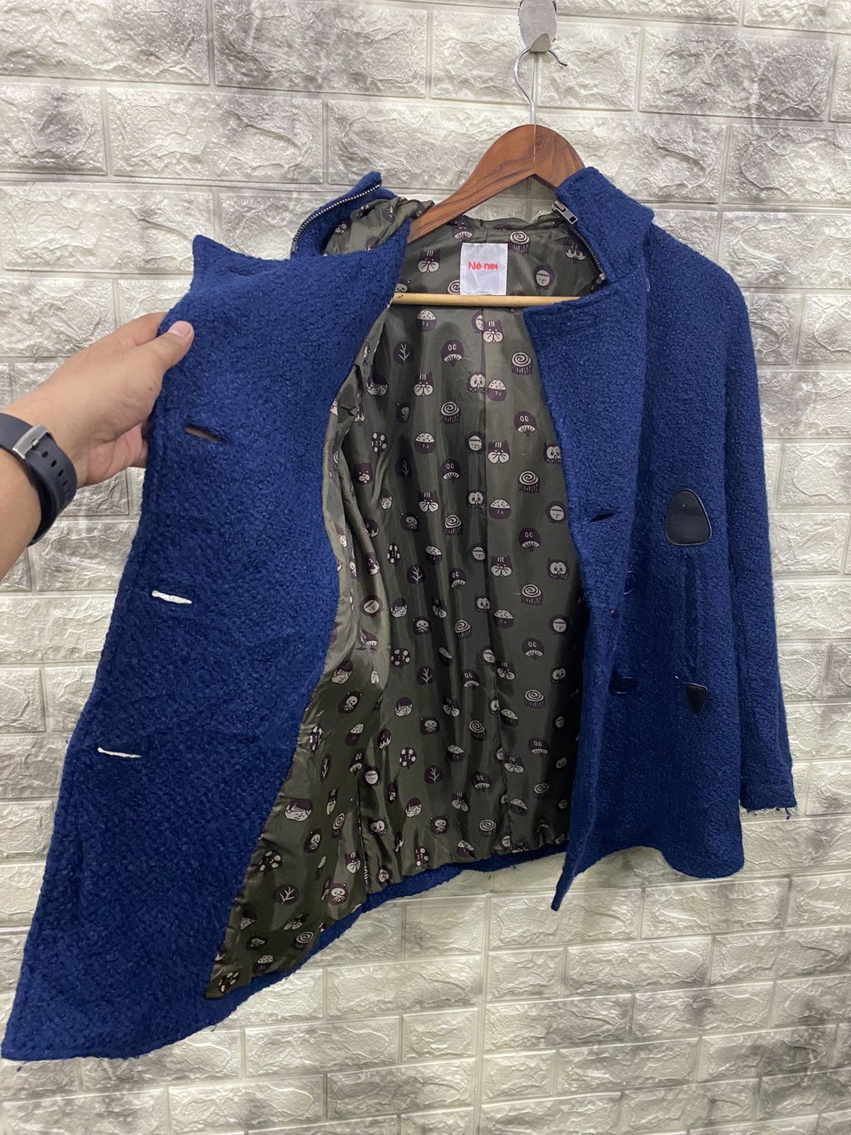 Issey Miyake Issey Miyake Né-net Double Breasted Hoodie Jacket Size US S / EU 44-46 / 1 - 4 Thumbnail