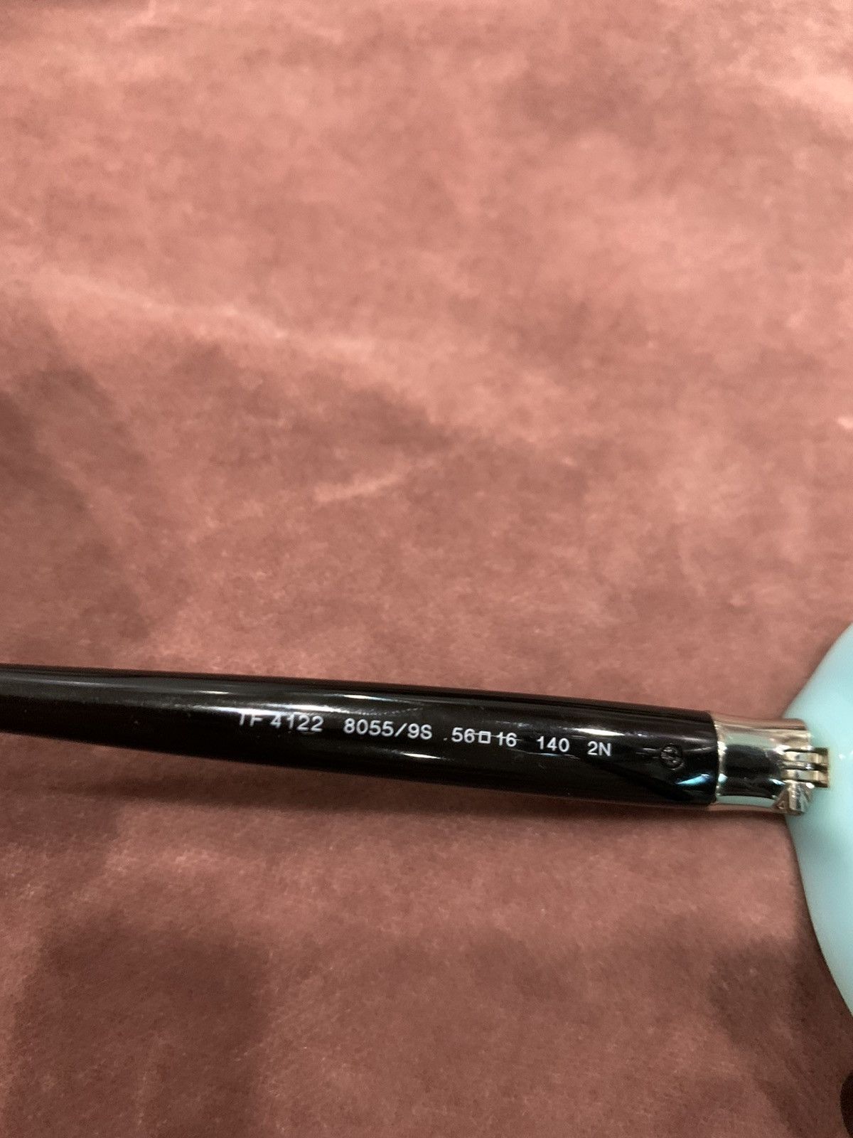 Tiffany & Co. TIFFANY & CO WOMENS SUNGLASSES BLACK BLUE CAT EYE SHAPE Size ONE SIZE - 6 Thumbnail