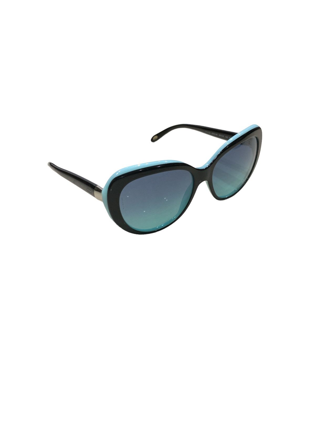 Tiffany & Co. TIFFANY & CO WOMENS SUNGLASSES BLACK BLUE CAT EYE SHAPE Size ONE SIZE - 2 Thumbnail