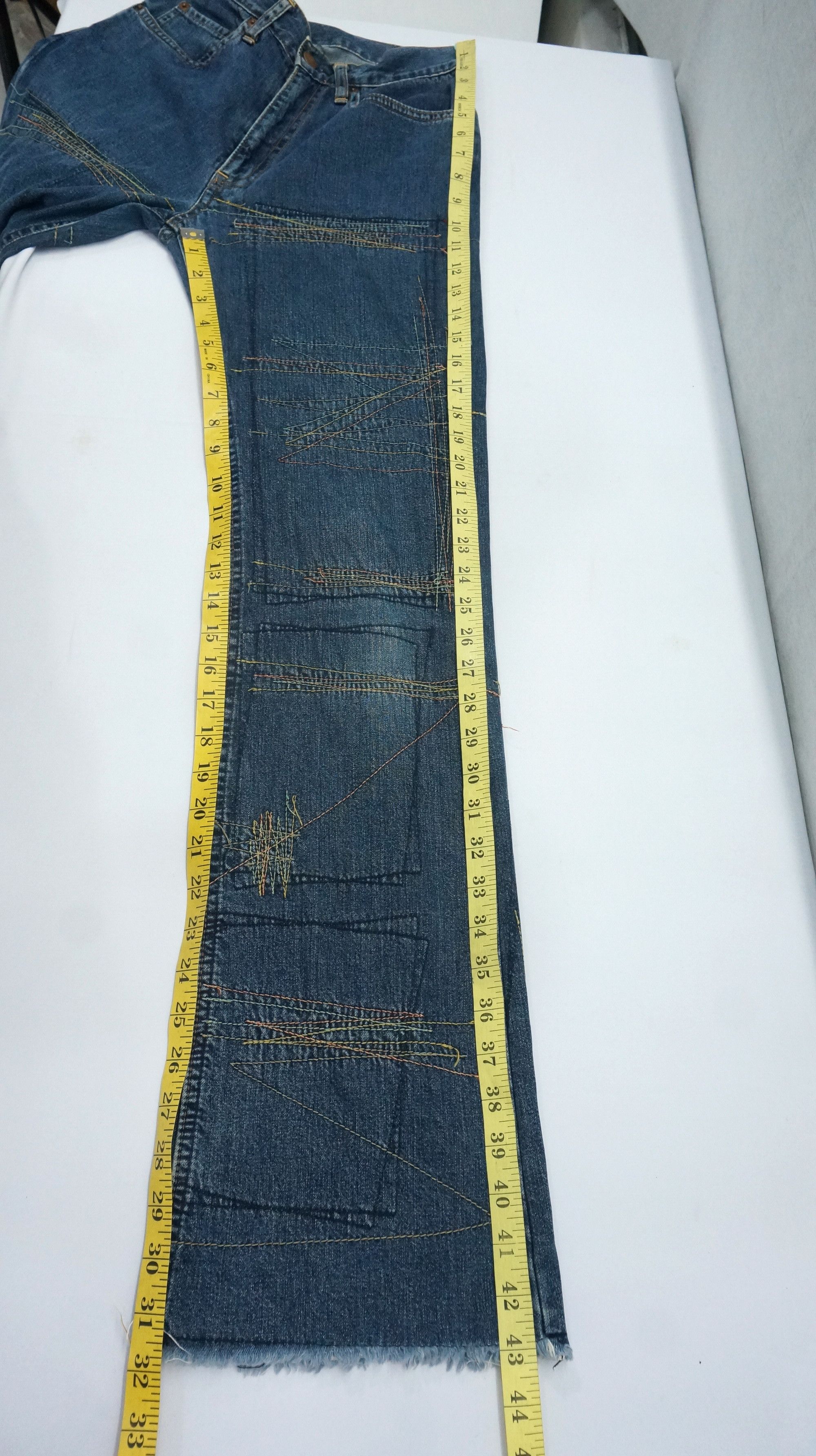 Hysteric Glamour Rare Vintage Hysteric Glamour Kinky Flare Boro Soft Jeans Size US 27 - 18 Thumbnail