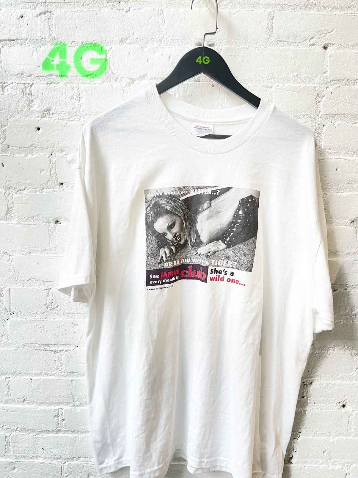 image of Vintage Porn Porno Xxx Sex Shirt 4Gseller in White, Men's (Size XL)