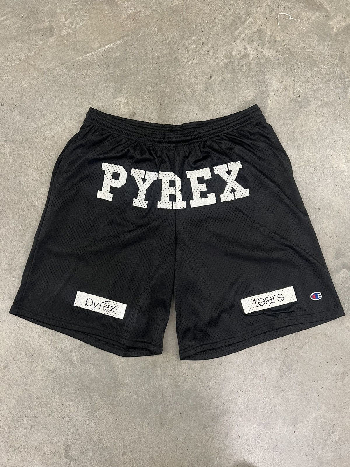 image of Denim Tears Pyrex Tears Shorts in Black, Men's (Size 38)