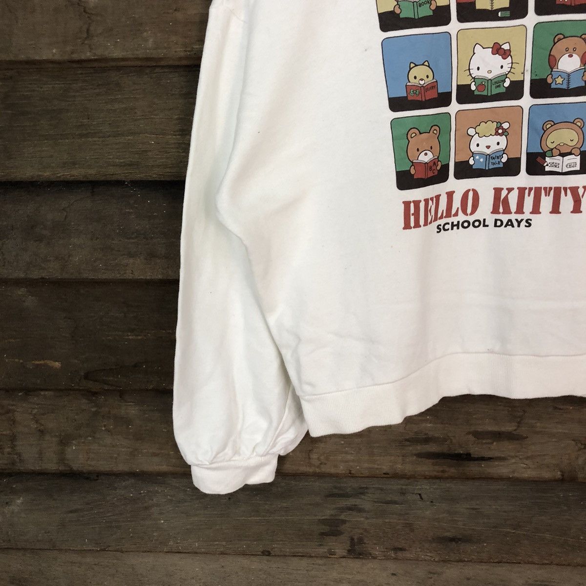 Anime Hello Kitty White Sweathshirt #5608 Size M / US 6-8 / IT 42-44 - 4 Thumbnail