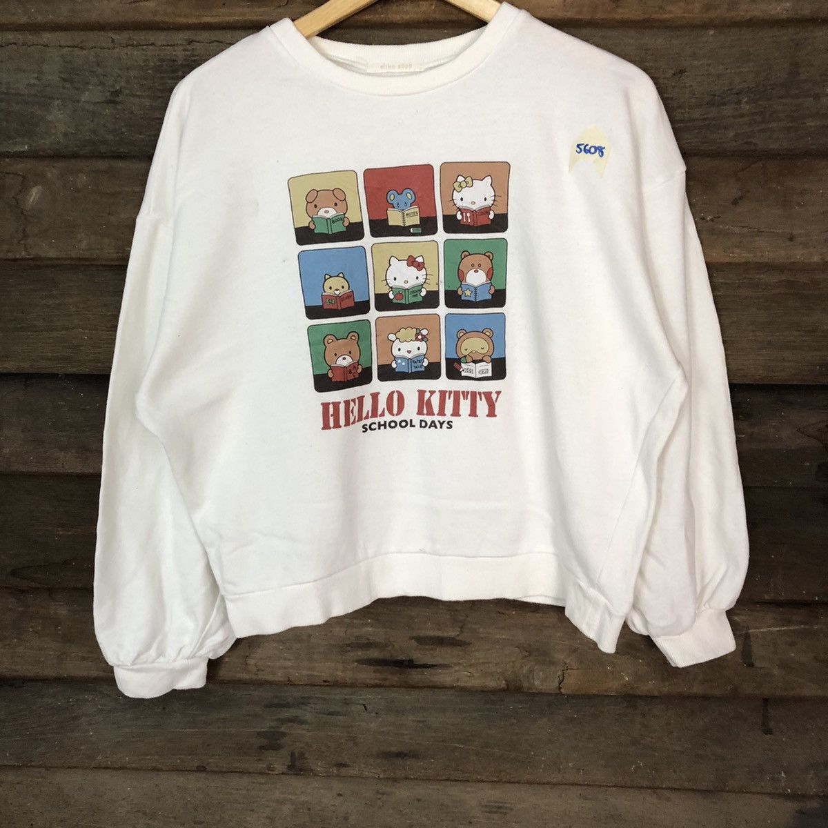 Anime Hello Kitty White Sweathshirt #5608 Size M / US 6-8 / IT 42-44 - 3 Thumbnail
