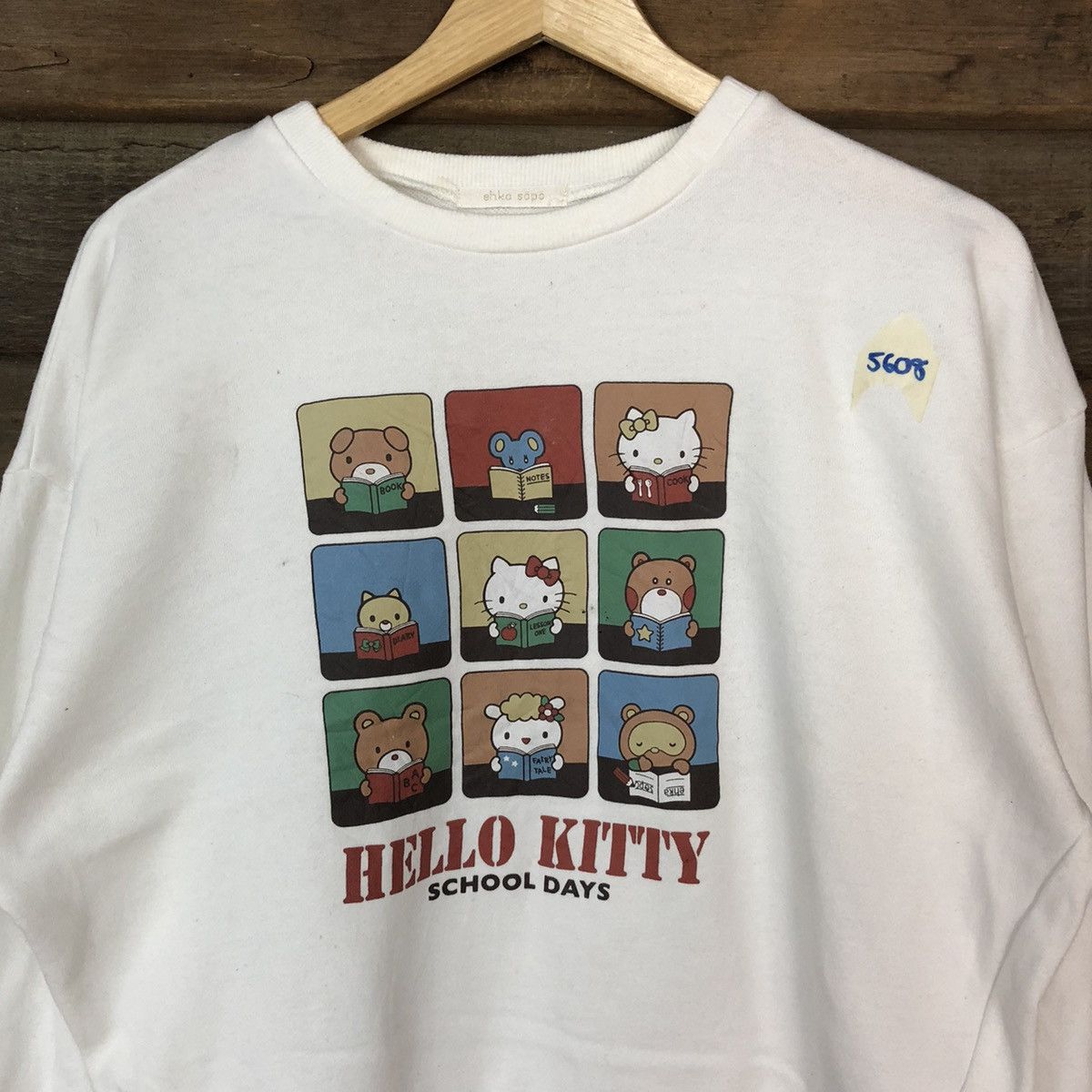 Anime Hello Kitty White Sweathshirt #5608 Size M / US 6-8 / IT 42-44 - 6 Thumbnail