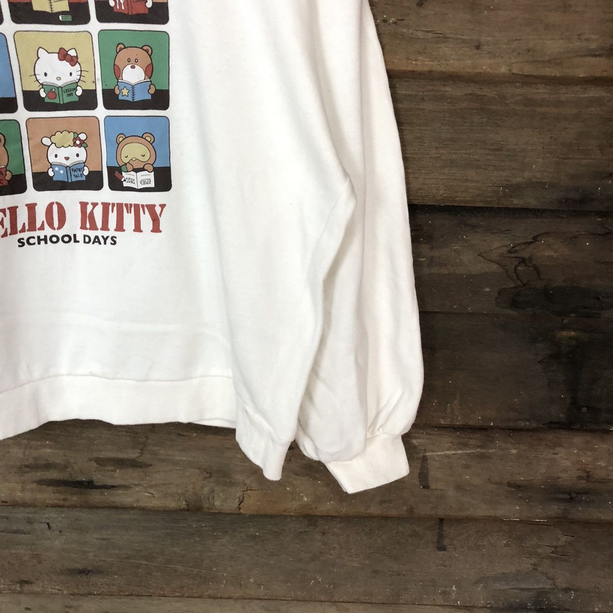 Anime Hello Kitty White Sweathshirt #5608 Size M / US 6-8 / IT 42-44 - 5 Thumbnail