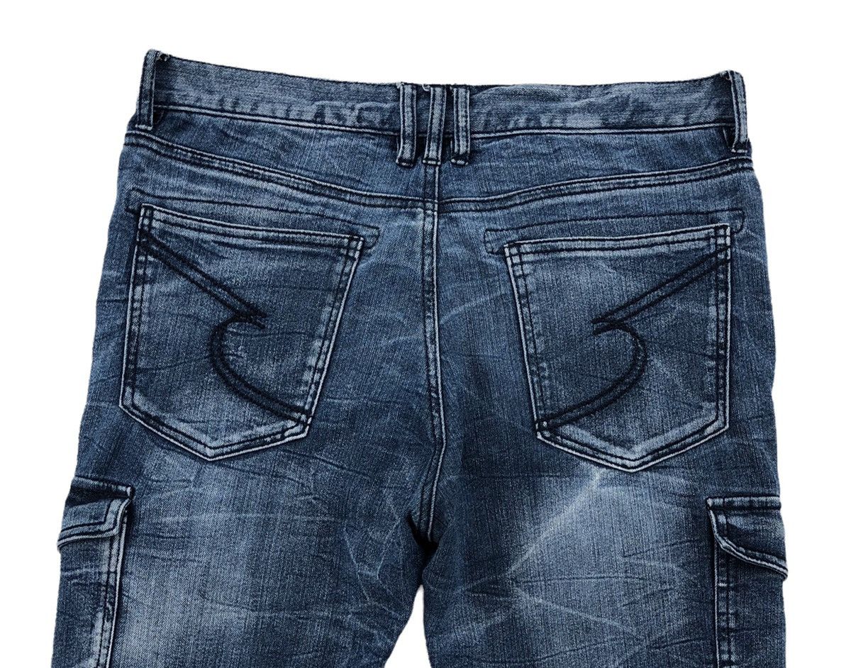 semanticdesign Abstract Lines Distressed Multi-pocket Denim Jeans Size US 32 / EU 48 - 12 Thumbnail