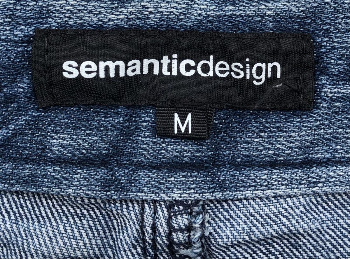 semanticdesign Abstract Lines Distressed Multi-pocket Denim Jeans Size US 32 / EU 48 - 8 Thumbnail