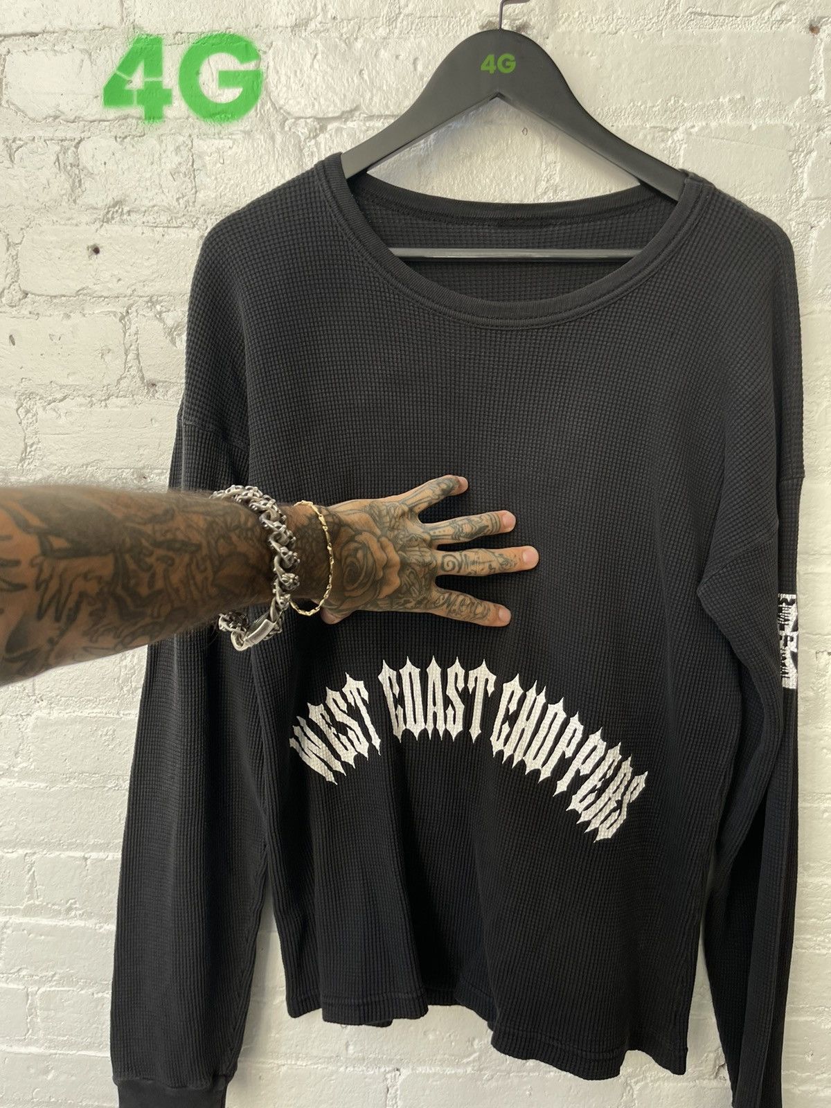 Vintage Vintage WCC West Coast Choppers Thermal Shirt 4Gseller Size US L / EU 52-54 / 3 - 3 Thumbnail