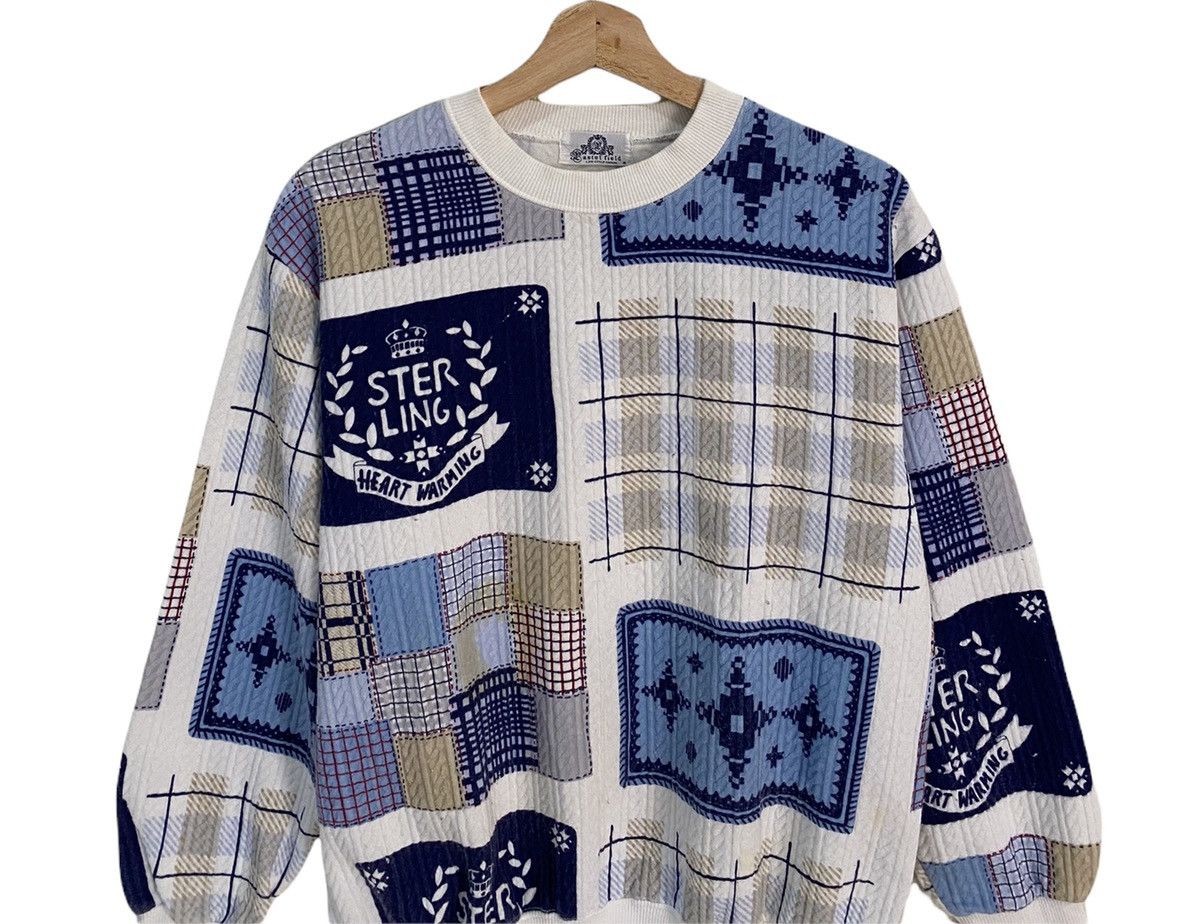Aran Isles Knitwear VINTAGE ASTER FIELD STERLING HEART WARNING KNIT SWEATSHIRT Size US S / EU 44-46 / 1 - 3 Thumbnail
