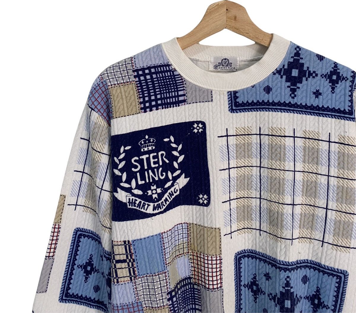Aran Isles Knitwear VINTAGE ASTER FIELD STERLING HEART WARNING KNIT SWEATSHIRT Size US S / EU 44-46 / 1 - 6 Thumbnail