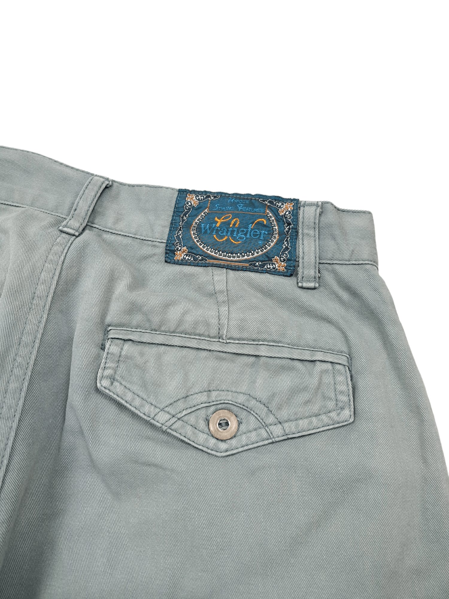Vintage × Wrangler 💎 Size 31/30 70's Sun Faded Distressed Pants Blue Thrashed Size US 31 - 5 Thumbnail
