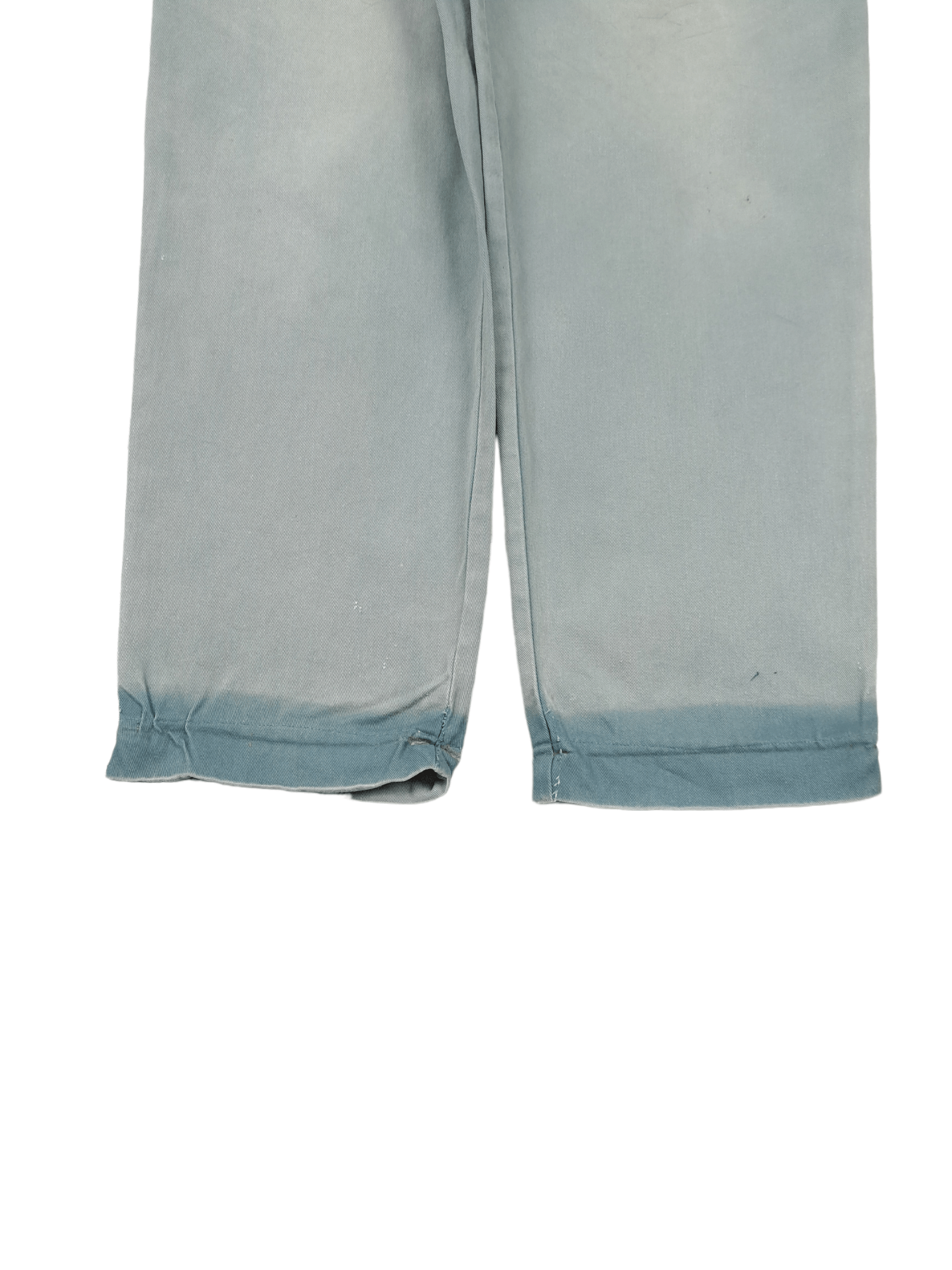 Vintage × Wrangler 💎 Size 31/30 70's Sun Faded Distressed Pants Blue Thrashed Size US 31 - 3 Thumbnail