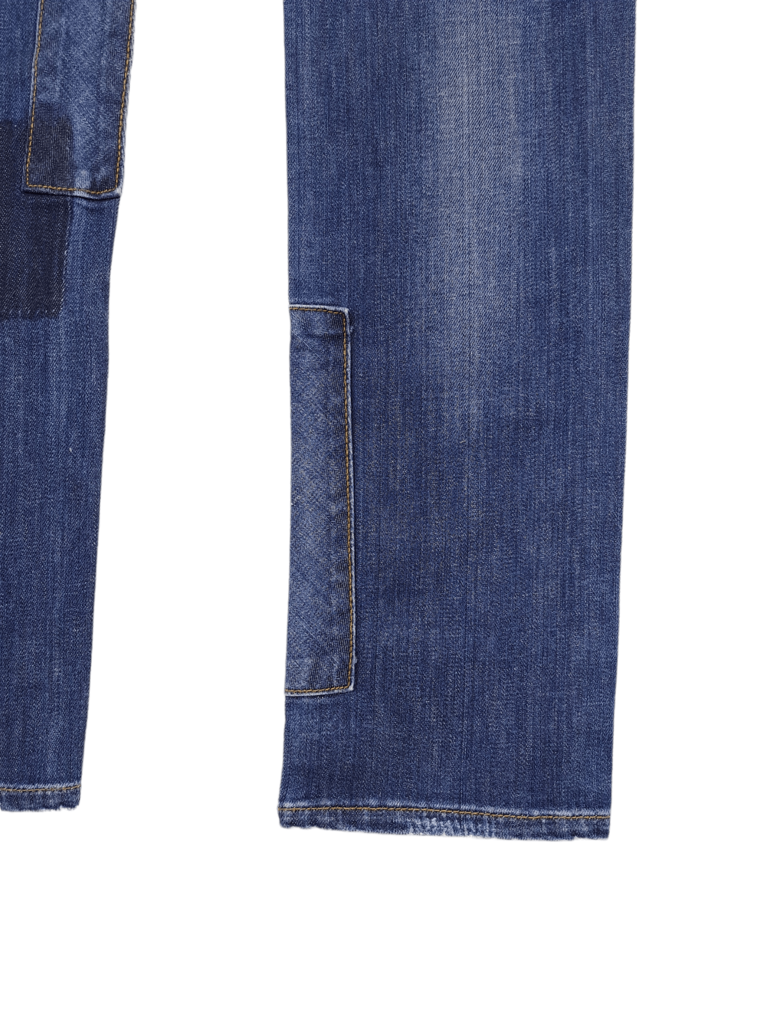 Acne Studios × Designer 💎 $750 New Slim KEX PATCH 31/34 Patchwork Jeans Denim Size 31" - 10 Thumbnail
