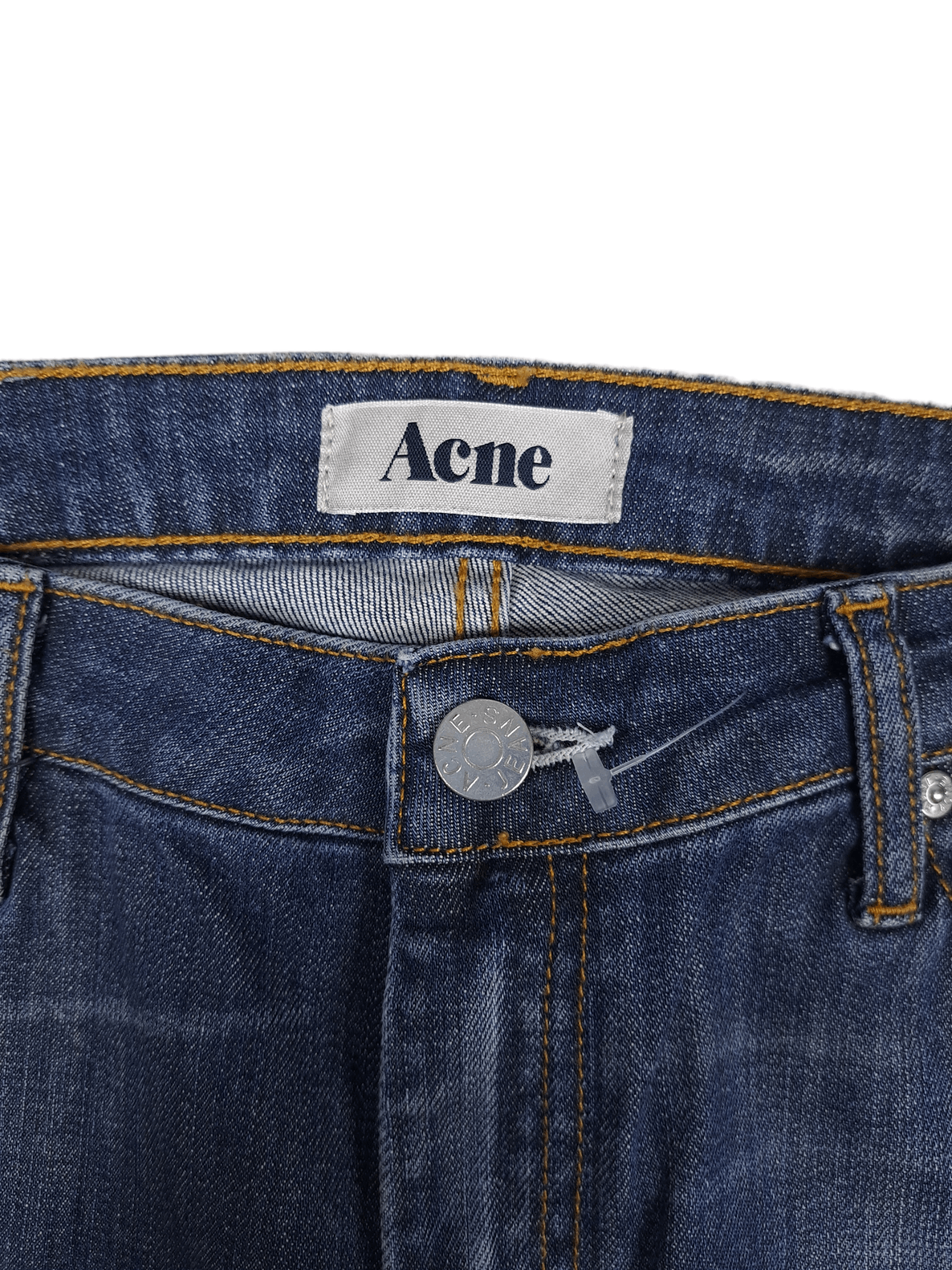Acne Studios × Designer 💎 $750 New Slim KEX PATCH 31/34 Patchwork Jeans Denim Size 31" - 5 Thumbnail