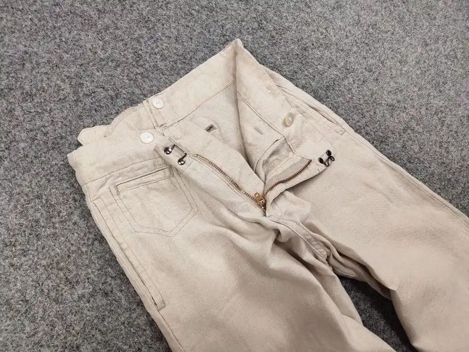 Journal Standard Journal Standard Linen Japan Designer Flared Trouser Pants Size 38" / US 16 / IT 52 - 8 Thumbnail