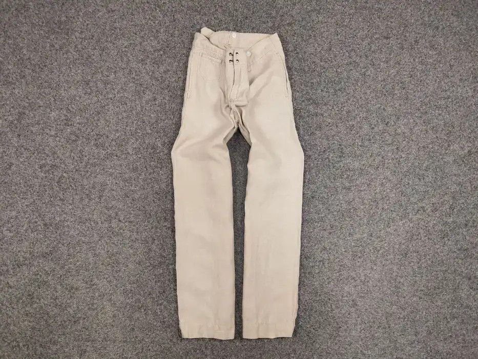 Journal Standard Journal Standard Linen Japan Designer Flared Trouser Pants Size 38" / US 16 / IT 52 - 1 Thumbnail