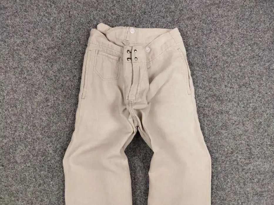 Journal Standard Journal Standard Linen Japan Designer Flared Trouser Pants Size 38" / US 16 / IT 52 - 3 Thumbnail