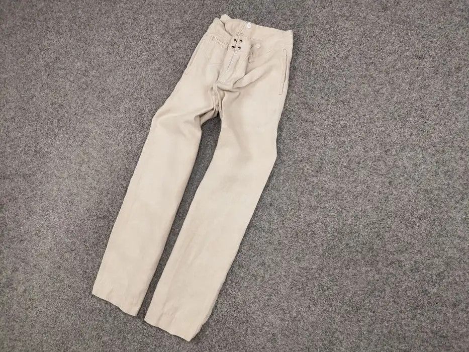 Journal Standard Journal Standard Linen Japan Designer Flared Trouser Pants Size 38" / US 16 / IT 52 - 2 Thumbnail