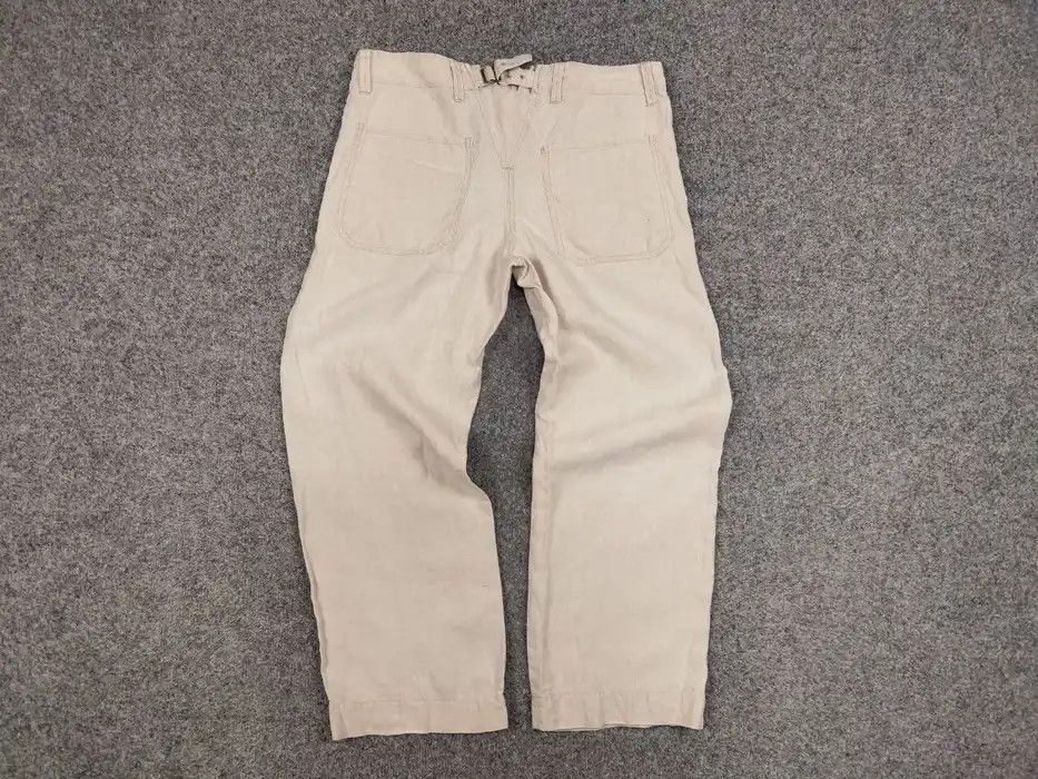 Journal Standard Journal Standard Linen Japan Designer Flared Trouser Pants Size 38" / US 16 / IT 52 - 6 Thumbnail
