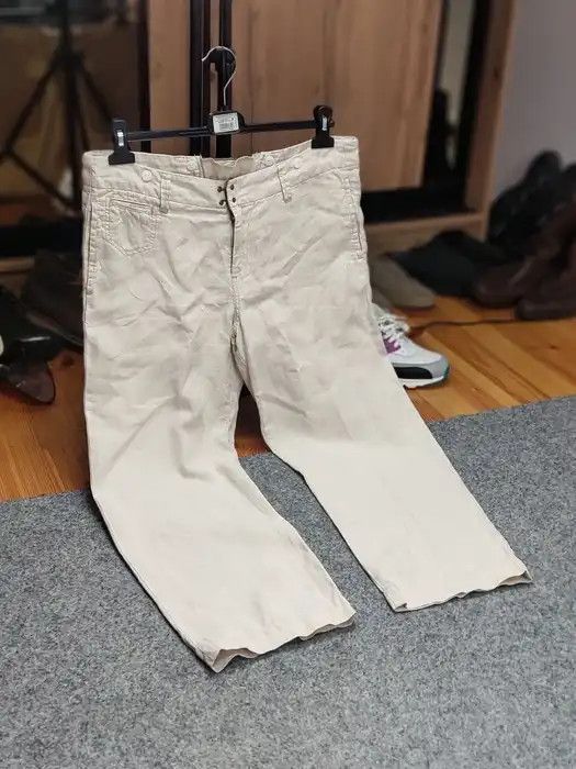 Journal Standard Journal Standard Linen Japan Designer Flared Trouser Pants Size 38" / US 16 / IT 52 - 10 Thumbnail