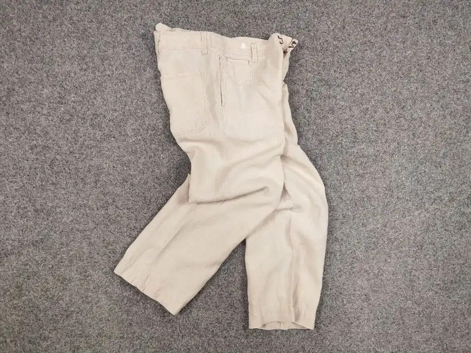 Journal Standard Journal Standard Linen Japan Designer Flared Trouser Pants Size 38" / US 16 / IT 52 - 7 Thumbnail