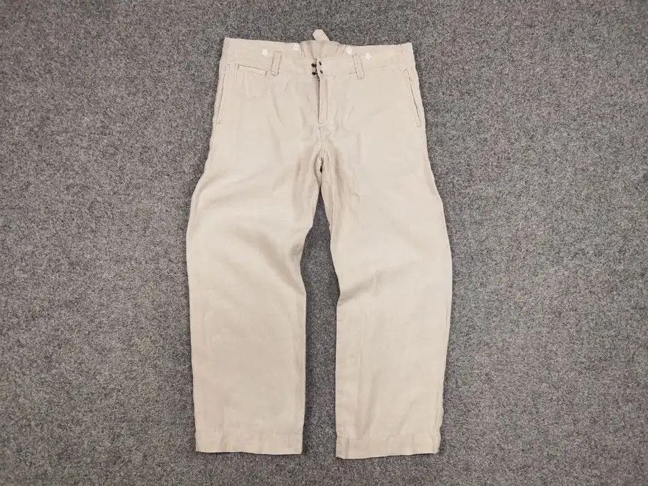 Journal Standard Journal Standard Linen Japan Designer Flared Trouser Pants Size 38" / US 16 / IT 52 - 5 Thumbnail