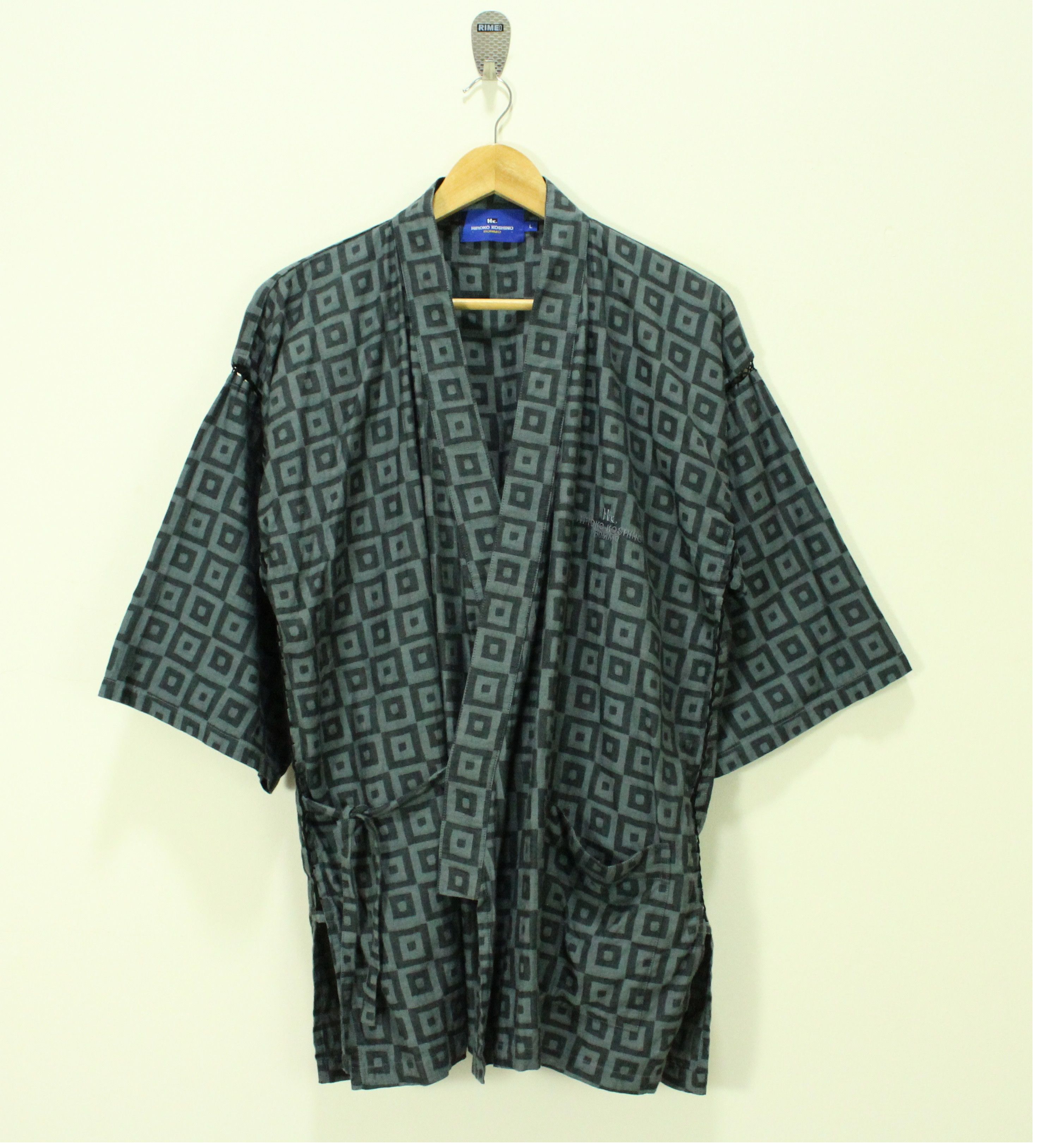 Hiroko Koshino Homme × Japanese Brand Kimono Jacket Jinbei Sanjuro Noragi Cardigan HIROKO KOSHINO Size US L / EU 52-54 / 3 - 1 Thumbnail