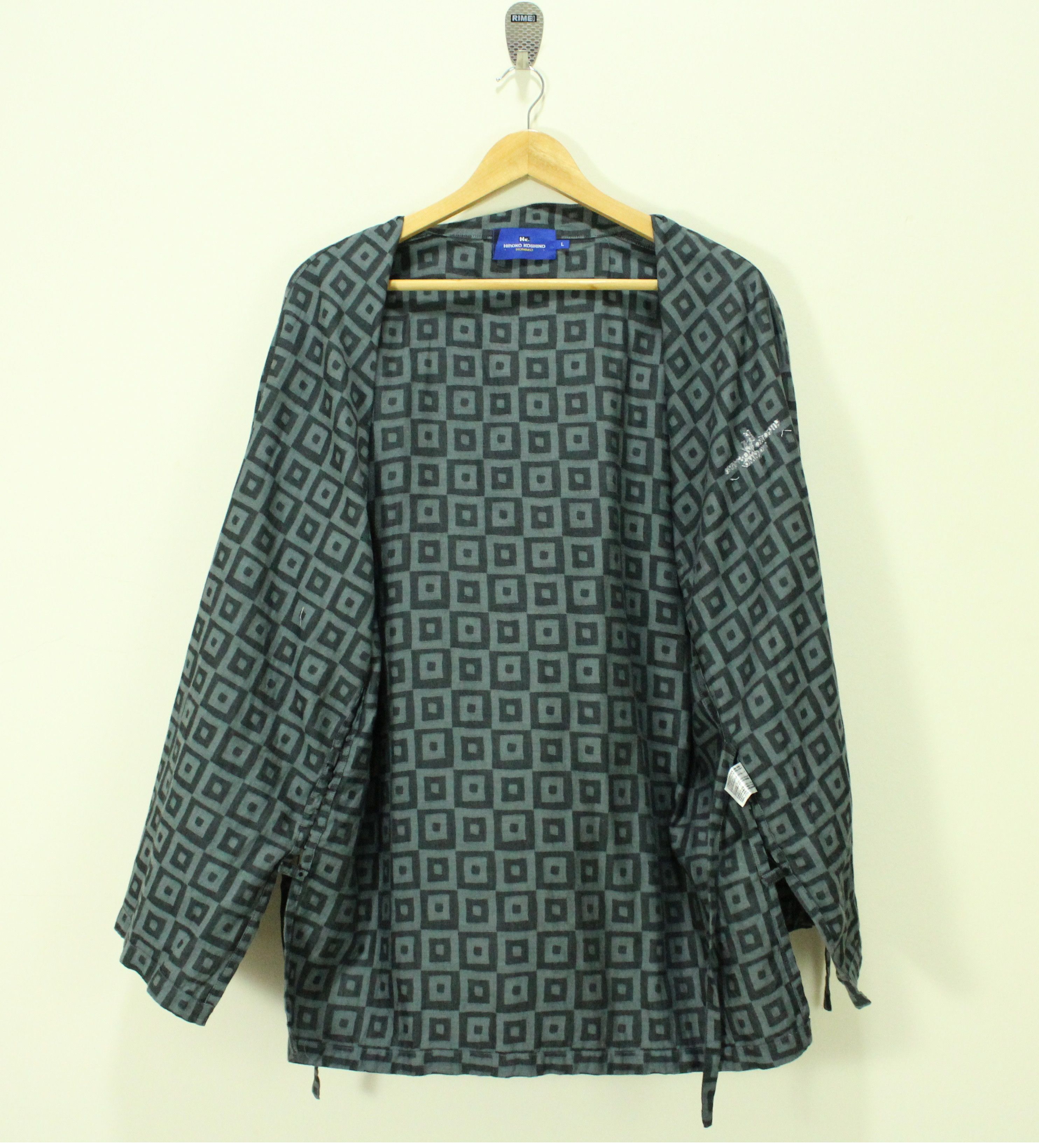 Hiroko Koshino Homme × Japanese Brand Kimono Jacket Jinbei Sanjuro Noragi Cardigan HIROKO KOSHINO Size US L / EU 52-54 / 3 - 3 Thumbnail