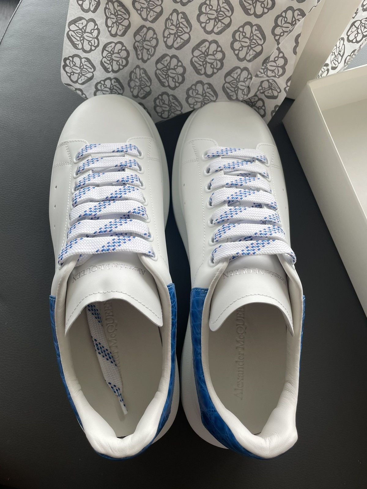 Alexander McQueen Signature Limited Edition New Iconic Leather Croc Sneaker Size US 10 / EU 43 - 14 Thumbnail