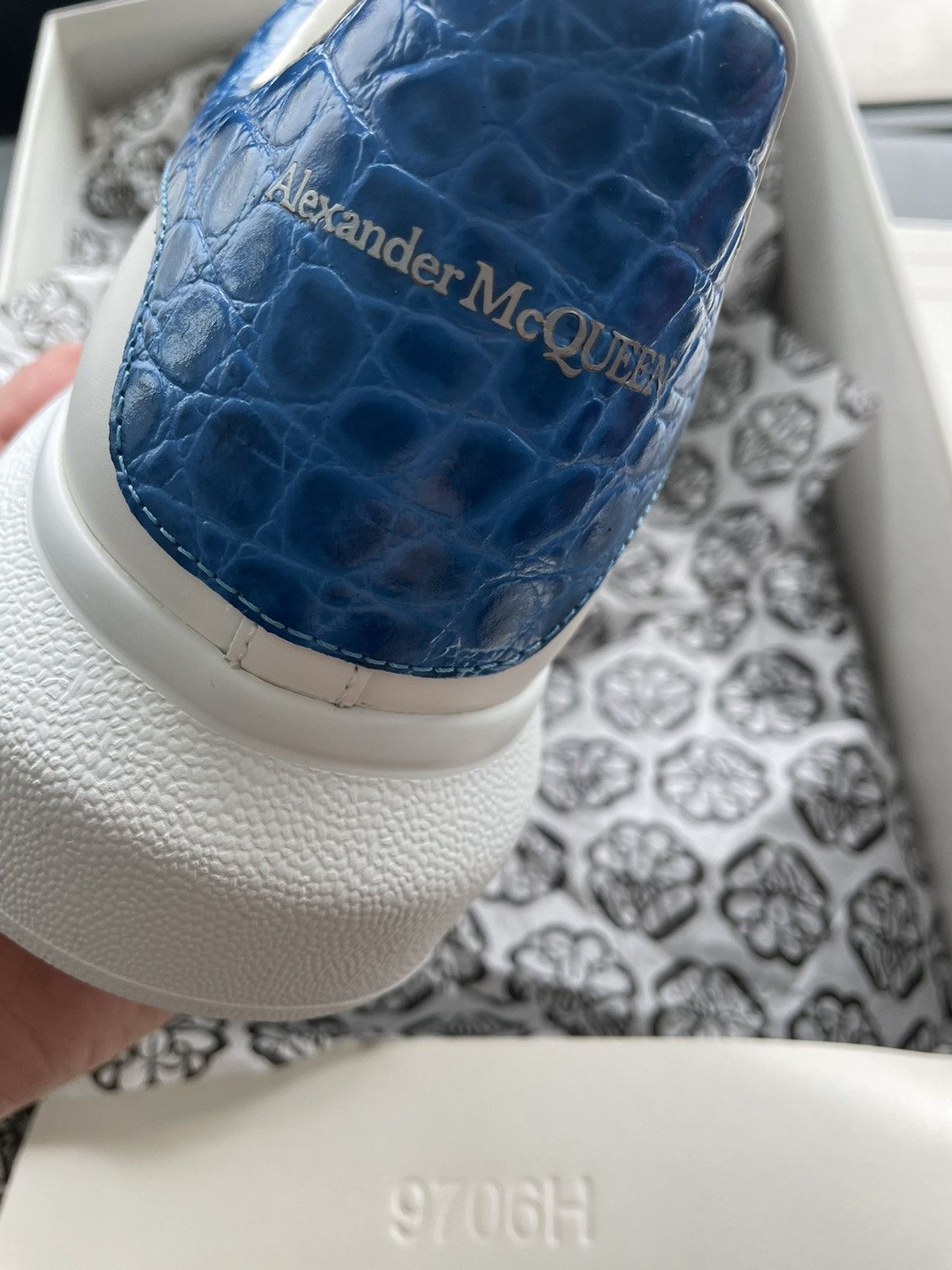 Alexander McQueen Signature Limited Edition New Iconic Leather Croc Sneaker Size US 10 / EU 43 - 24 Thumbnail