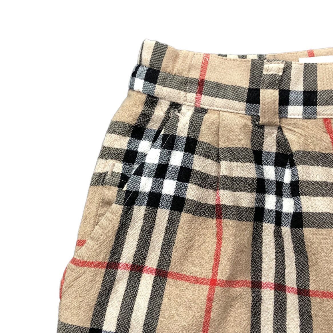 Burberry Vintage Burberrys Nova Check New Wool Women Short Pant Size 26" / US 2 / IT 38 - 4 Thumbnail