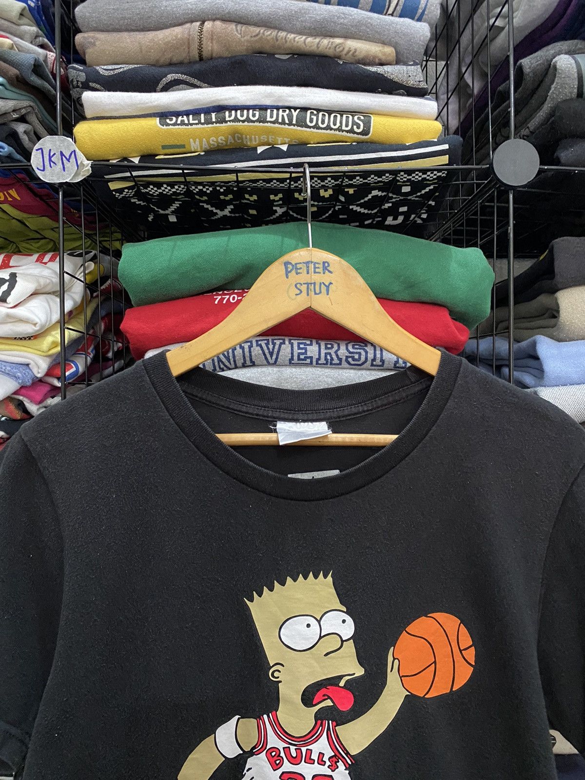Cartoon Network × NBA × Vintage Vintage Air Bart Parody photo black tee Size US M / EU 48-50 / 2 - 3 Thumbnail