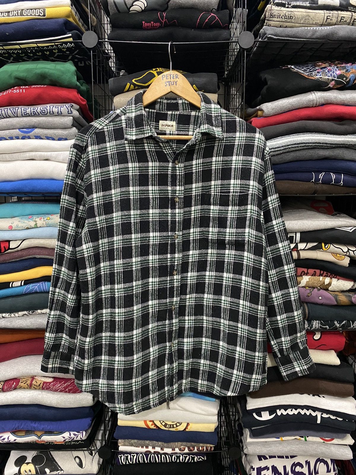 Flannel × Japanese Brand × Vintage VINTAGE NEPUCA FLANNEL SHIRT Size US L / EU 52-54 / 3 - 1 Thumbnail