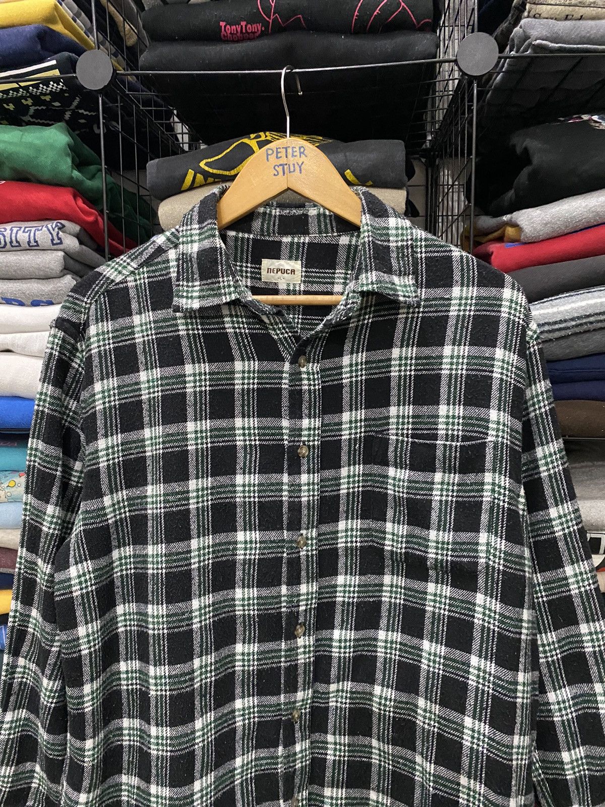 Flannel × Japanese Brand × Vintage VINTAGE NEPUCA FLANNEL SHIRT Size US L / EU 52-54 / 3 - 2 Thumbnail