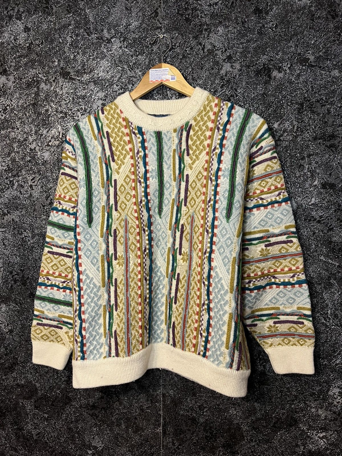 Coogi × Vintage Vintage Geccu Coogi Style Crewneck Knit Sweater Size XL / US 12-14 / IT 48-50 - 1 Thumbnail