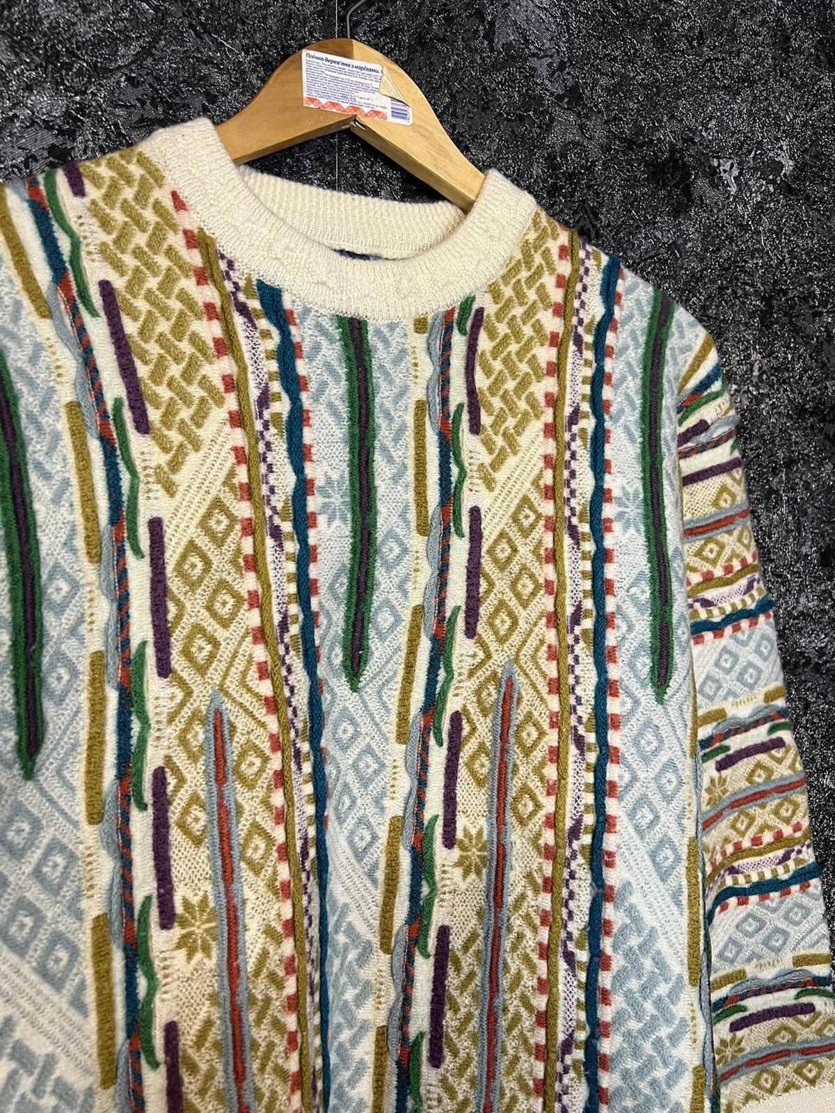 Coogi × Vintage Vintage Geccu Coogi Style Crewneck Knit Sweater Size XL / US 12-14 / IT 48-50 - 2 Thumbnail