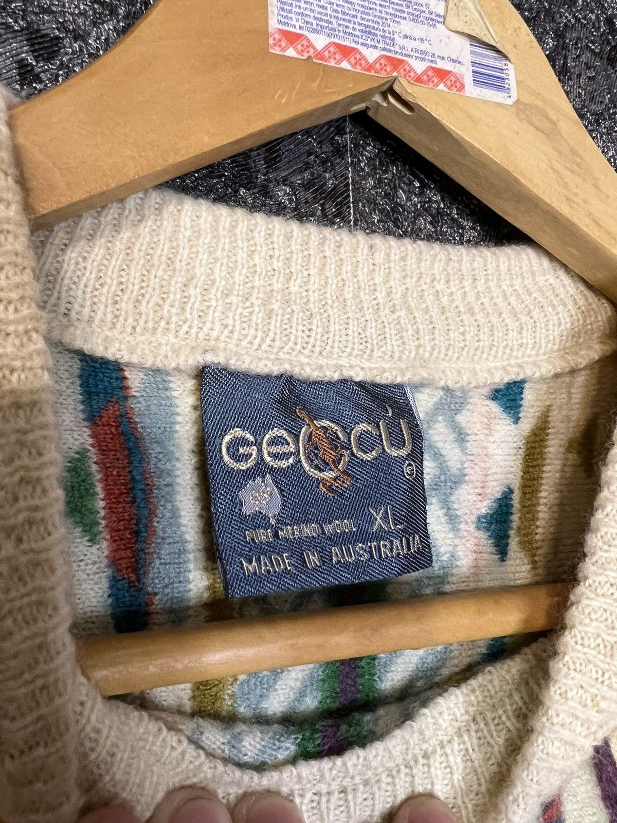 Coogi × Vintage Vintage Geccu Coogi Style Crewneck Knit Sweater Size XL / US 12-14 / IT 48-50 - 3 Thumbnail