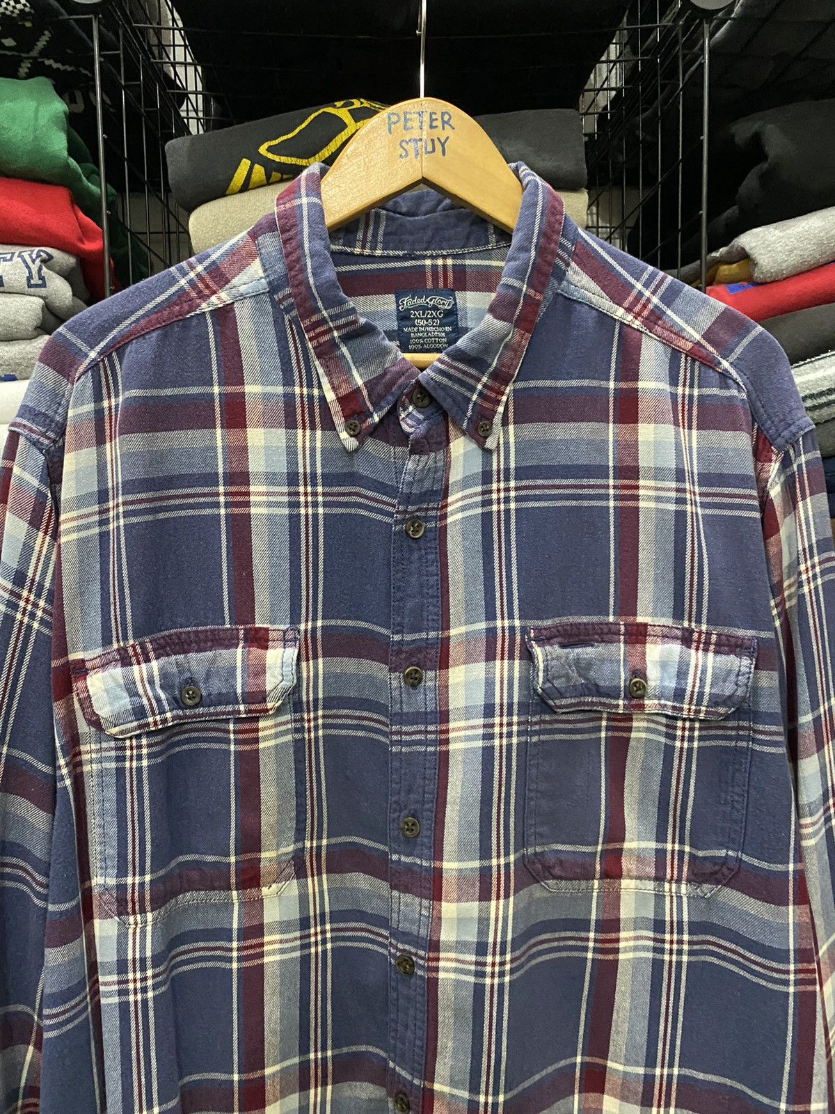 Faded Glory × Flannel Faded glory flannel shirt Size US XL / EU 56 / 4 - 2 Thumbnail
