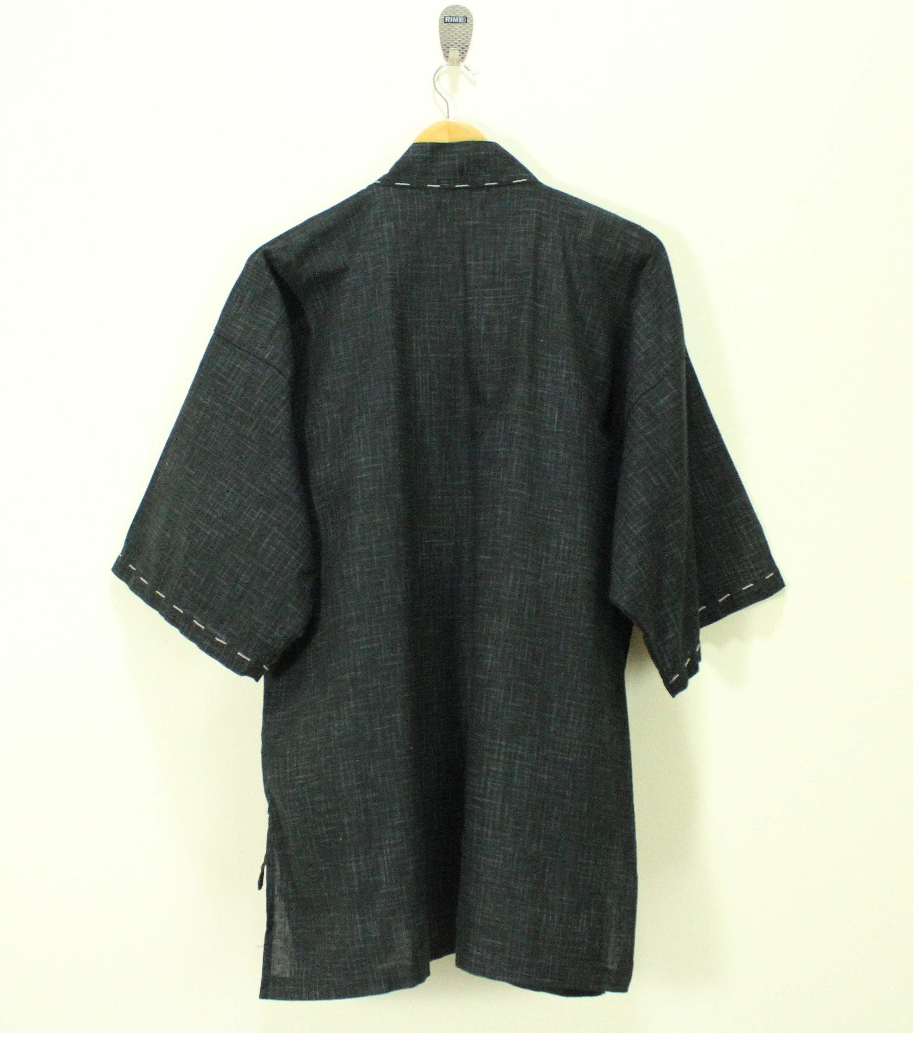 If Six Was Nine × Tornado Mart Sanjuro Hanten Kimono Jacket Cardigan Sashiko Noragi Indigo Size US L / EU 52-54 / 3 - 3 Thumbnail