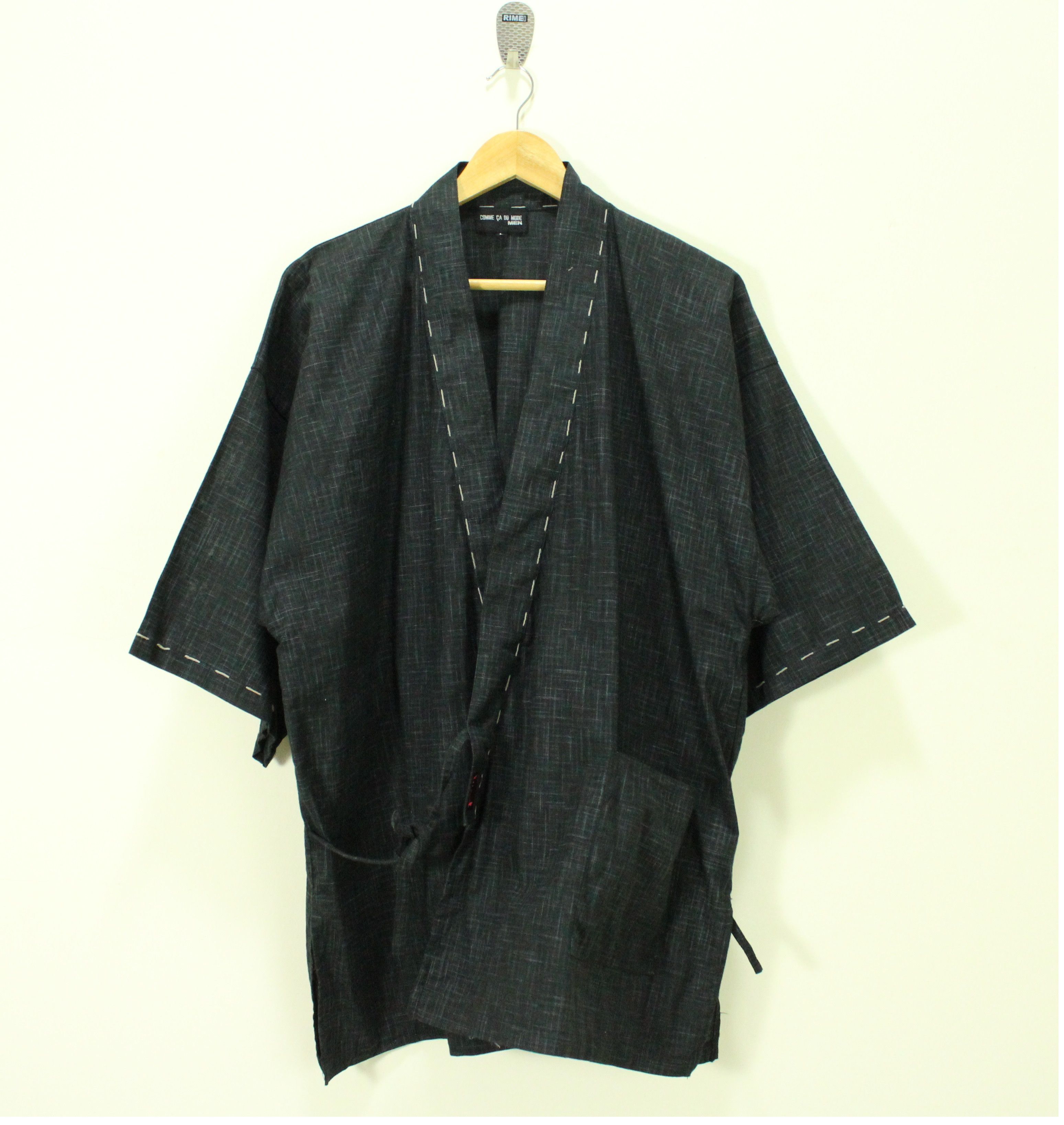 If Six Was Nine × Tornado Mart Sanjuro Hanten Kimono Jacket Cardigan Sashiko Noragi Indigo Size US L / EU 52-54 / 3 - 2 Thumbnail