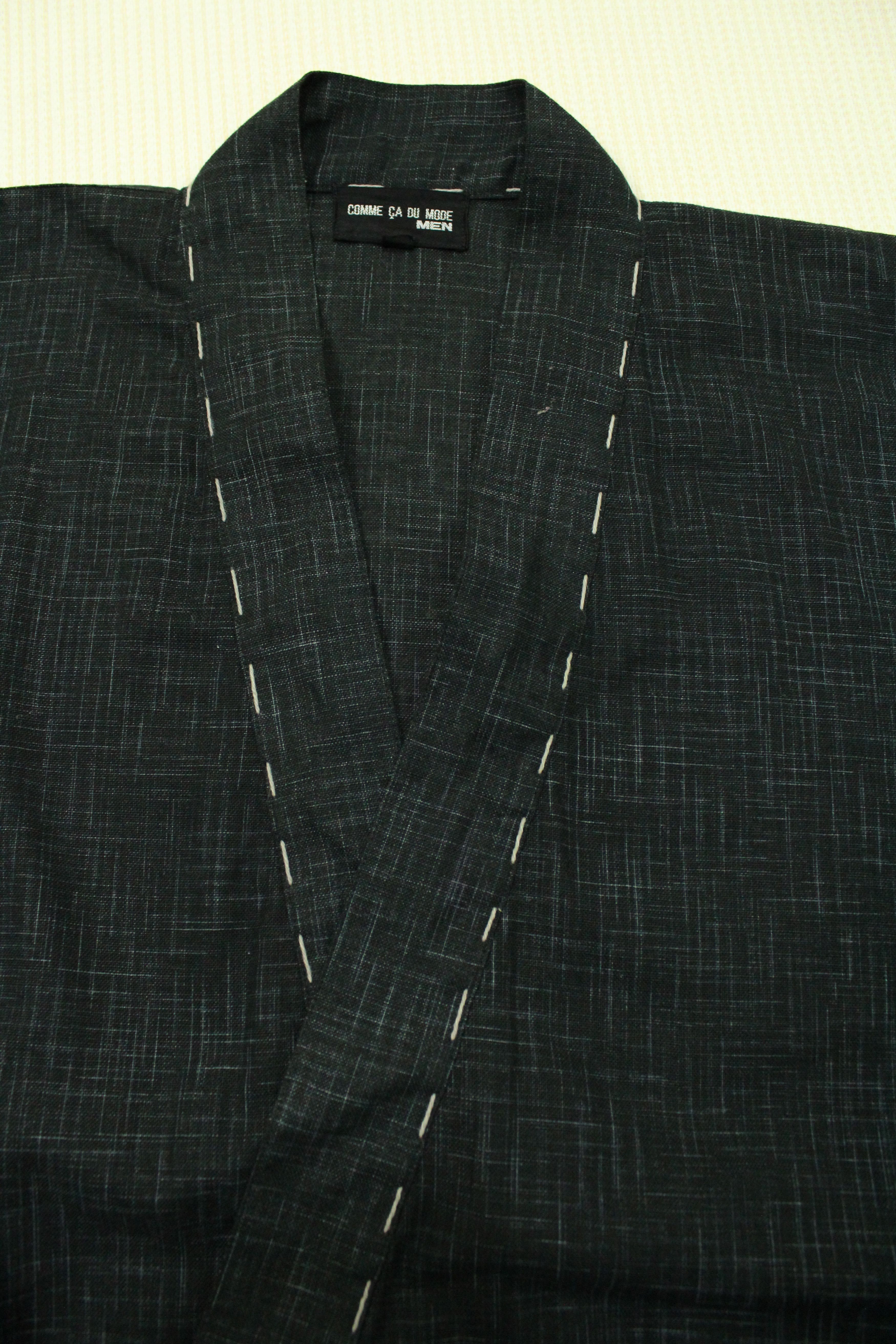 If Six Was Nine × Tornado Mart Sanjuro Hanten Kimono Jacket Cardigan Sashiko Noragi Indigo Size US L / EU 52-54 / 3 - 6 Thumbnail