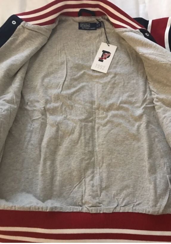 Polo Ralph Lauren Polo Ralph Lauren Stadium P Wing Fleece Varsity Jacket Size US XL / EU 56 / 4 - 4 Thumbnail