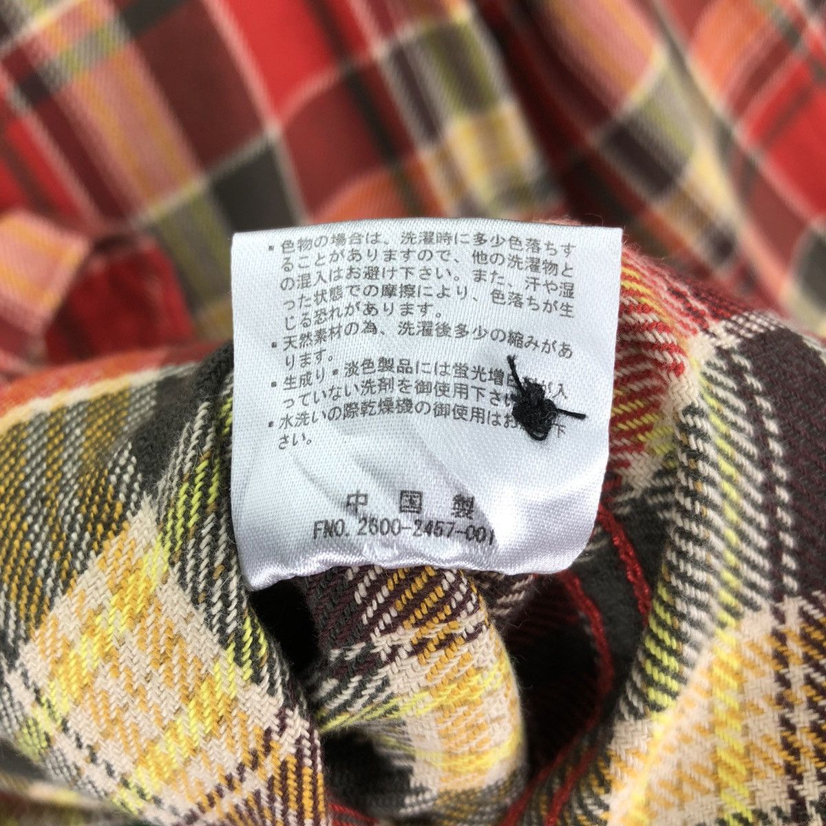 Japanese Brand Vintage Flannel Checkered Double Pocket Cat Eye Button Size L / US 10 / IT 46 - 13 Thumbnail